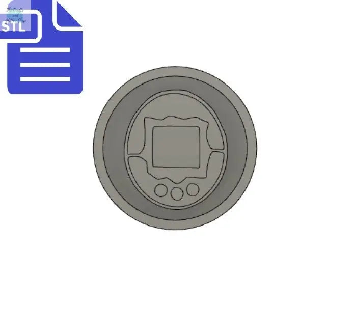 Game Console STL File - for 3D printing - FILE ONLY - Digital Pet Gamer Console for silicone mold making - diy freshies mold