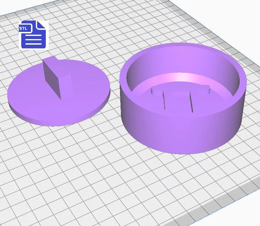 Gemini Bath Bomb Press STL File - for 3D printing - FILE ONLY - print your own mold for bath bomb making Shower Steamer
