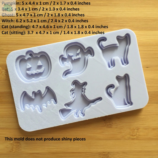 Halloween Silhouettes Silicone Mold
