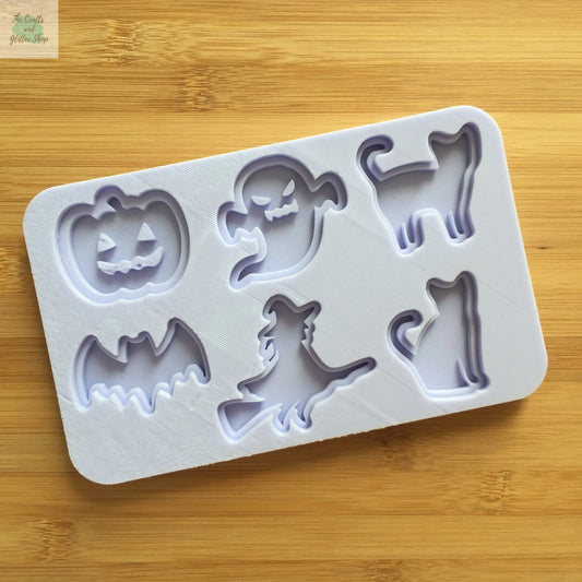 Halloween Silhouettes Silicone Mold The Crafts and Glitter Shop