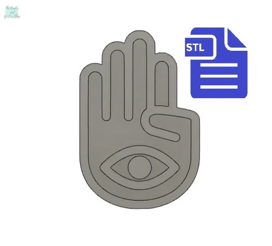 Hamsa STL File - for 3D printing - FILE ONLY - The Crafts and Glitter Shop