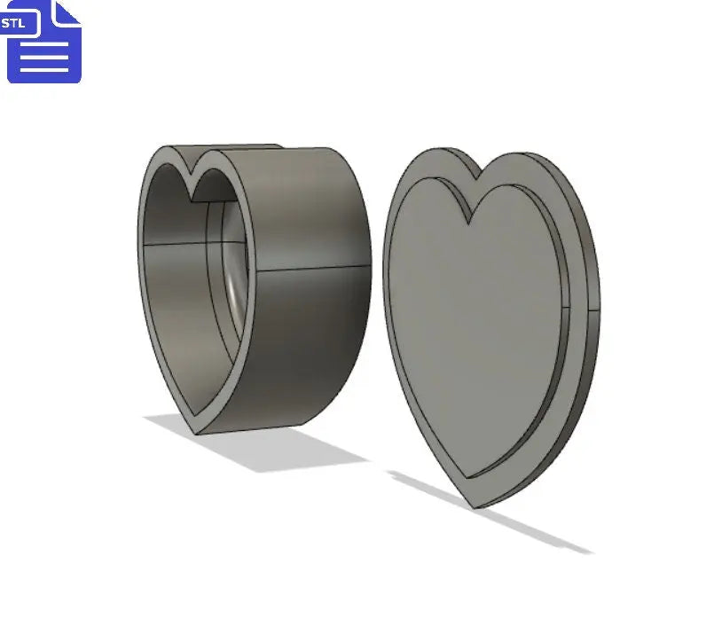 Heart Bath Bomb Mold STL File - for 3D printing - FILE ONLY - Bubble Heart Bath Bomb Press Shower Steamer