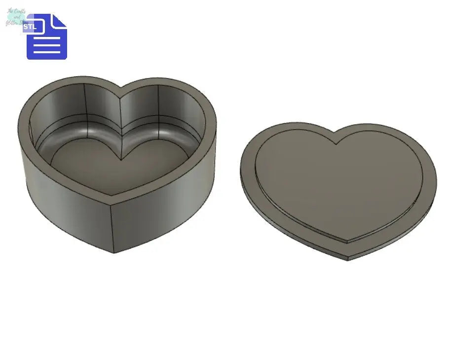 Heart Bath Bomb Mold STL File - for 3D printing - FILE ONLY - Bubble Heart Bath Bomb Press Shower Steamer - The Crafts and Glitter Shop