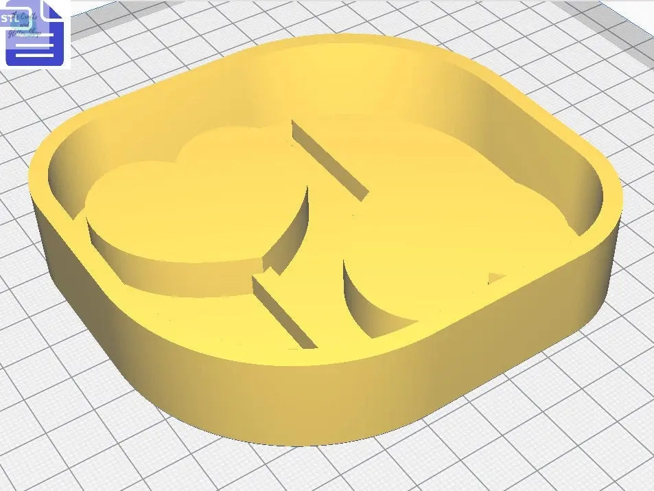 Heart Lollipop STL File - for 3D printing - FILE ONLY - with tray to make silicone molds - silicone mold making - diy freshies mold