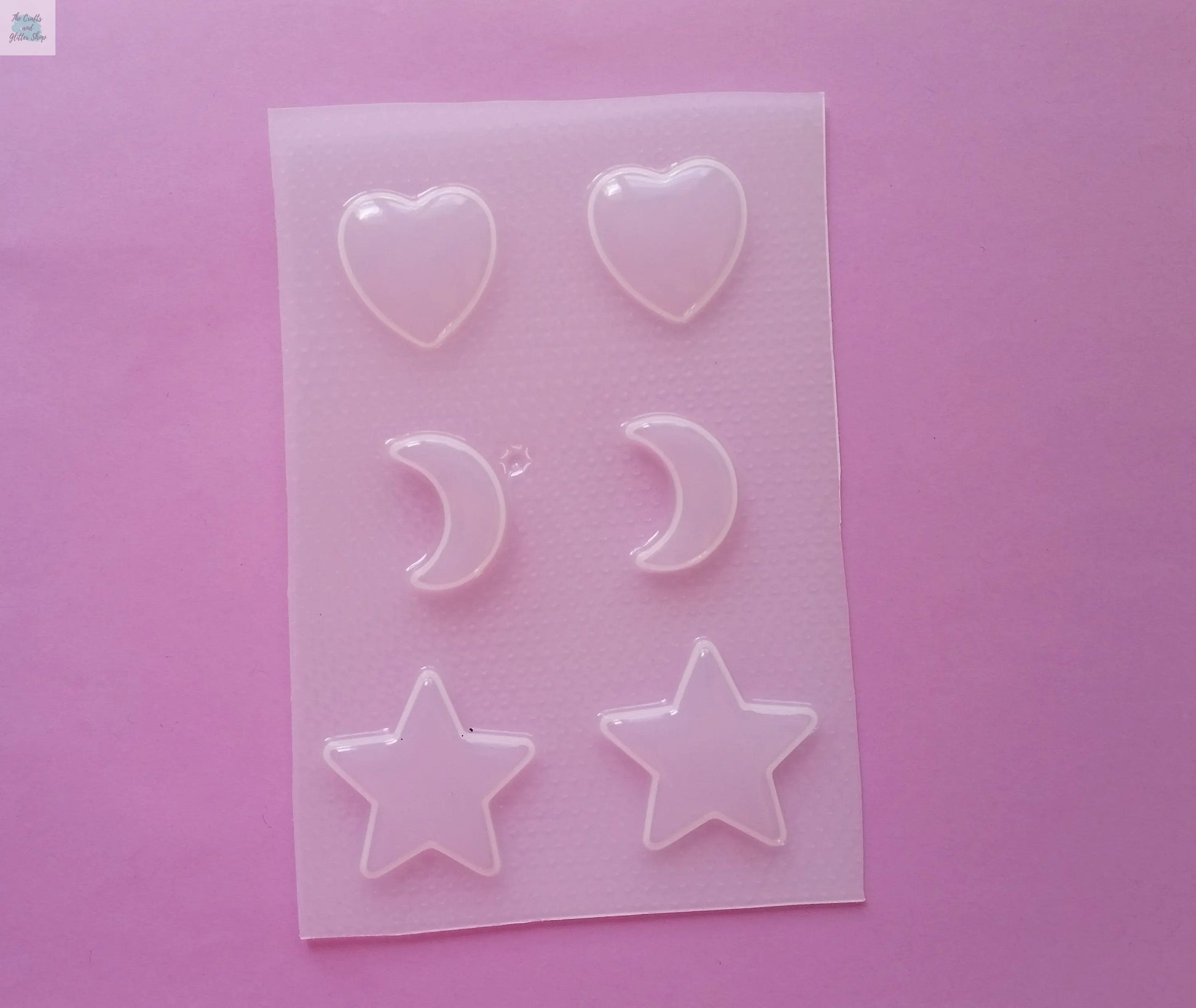 Heart Moon Star Palette Mold The Crafts and Glitter Shop