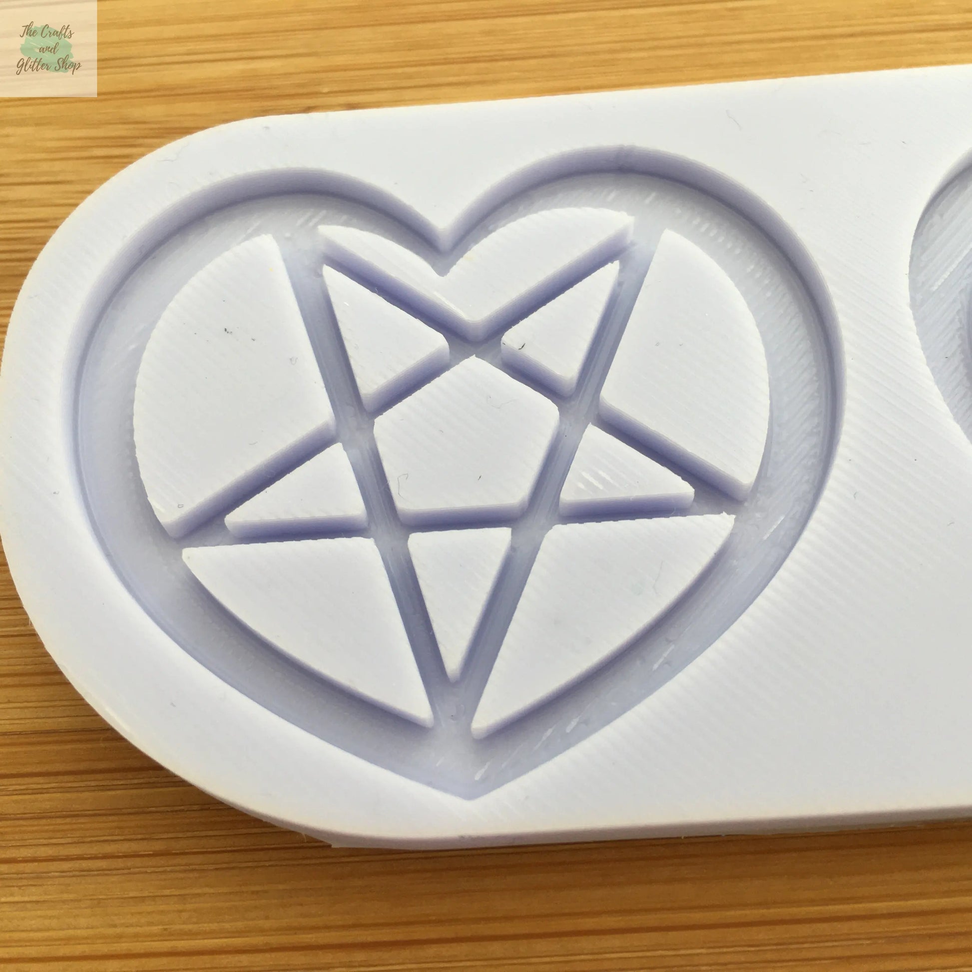 Heart Pentagram Silicone Mold - The Crafts and Glitter Shop