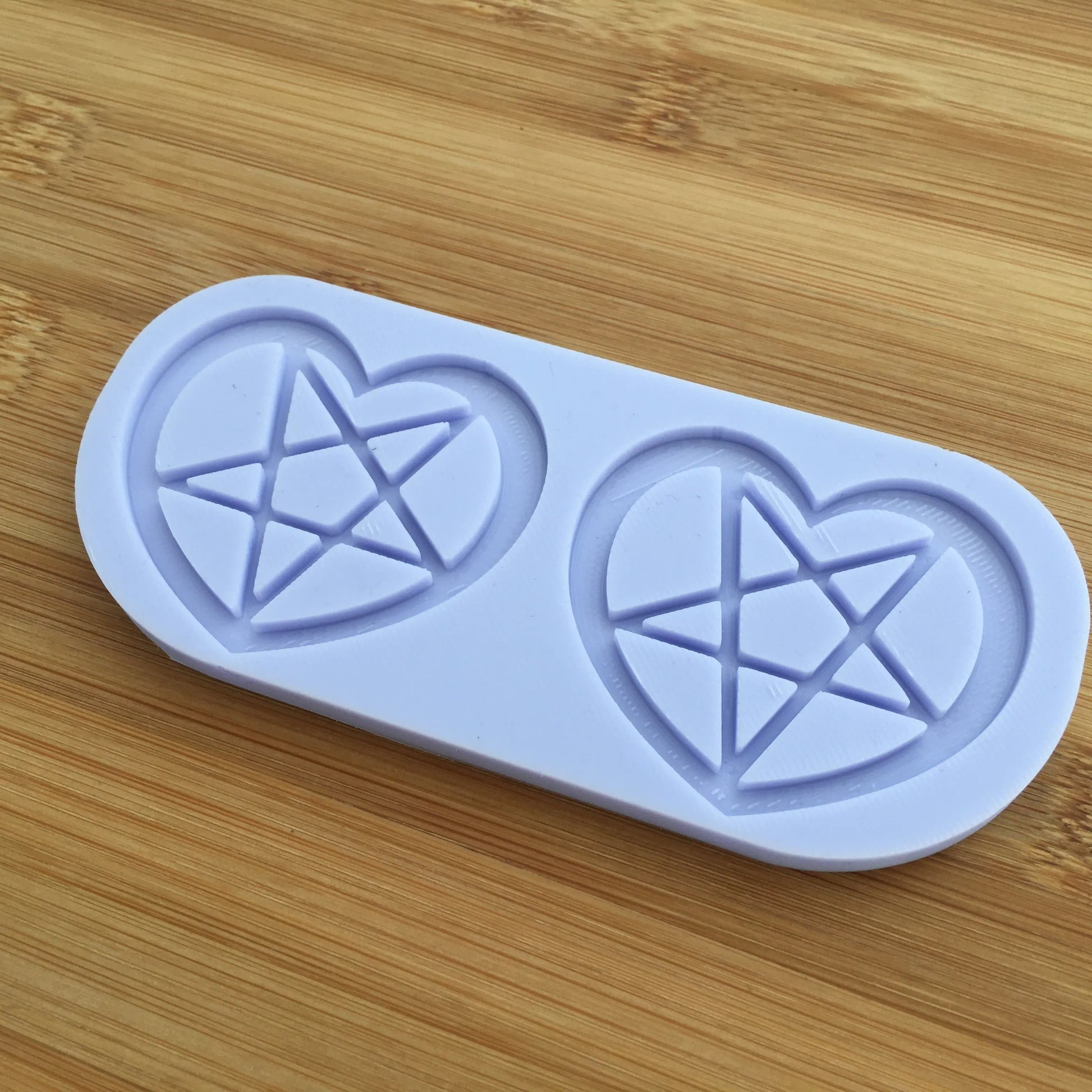 Heart Pentagram Silicone Mold - The Crafts and Glitter Shop
