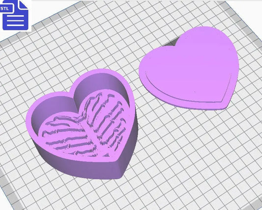 Heart Rib Cage Bath Bomb Mold STL File - for 3D printing - FILE ONLY - Ribcage Bath Bomb Press Shower Steamer - The Crafts and Glitter Shop