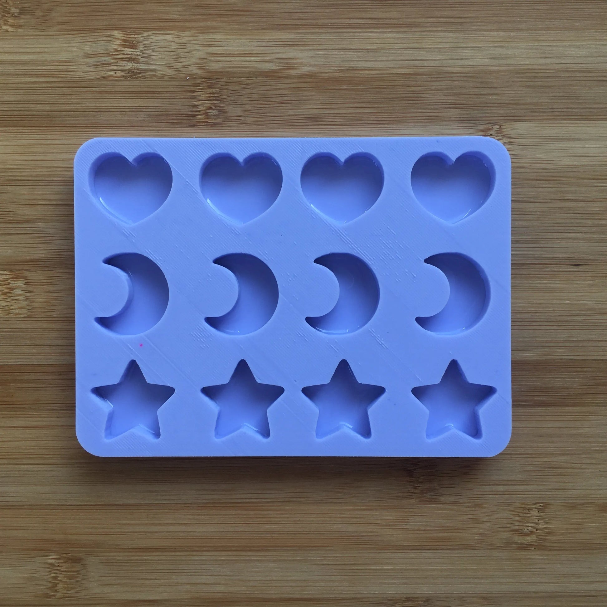 Heart, Moon & Star Silicone Mold - The Crafts and Glitter Shop