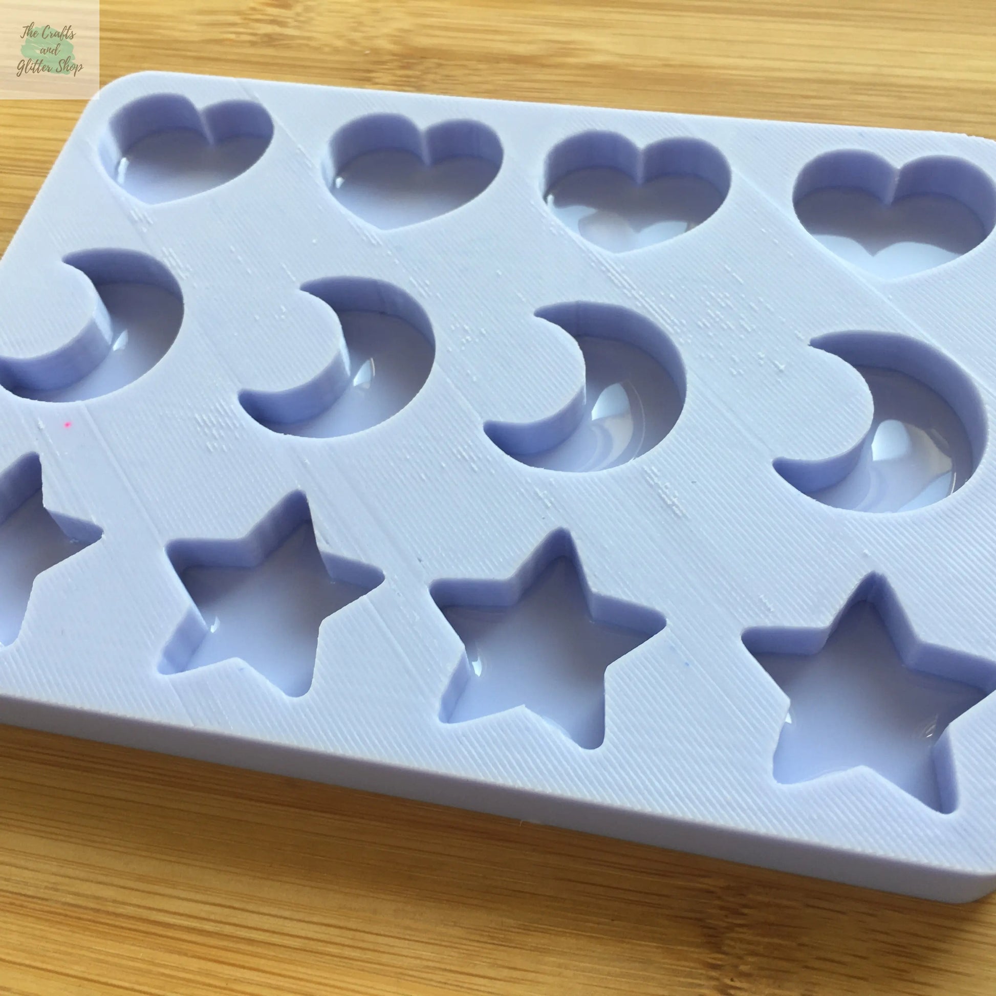 Heart, Moon & Star Silicone Mold - The Crafts and Glitter Shop