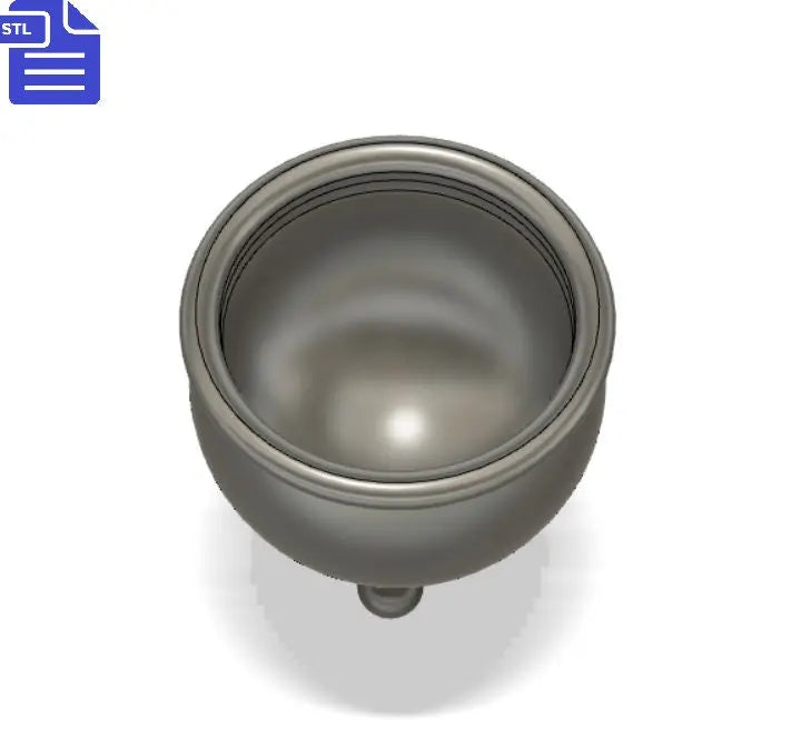 Hollow 3D Cauldron STL File - for 3D printing - FILE ONLY - Halloween Decoration - The Crafts and Glitter Shop