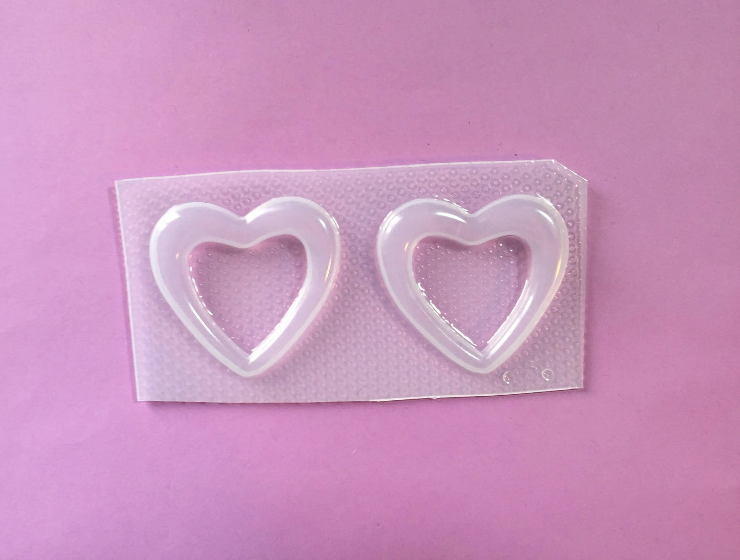 Hollow Heart Plastic Mold The Crafts and Glitter Shop