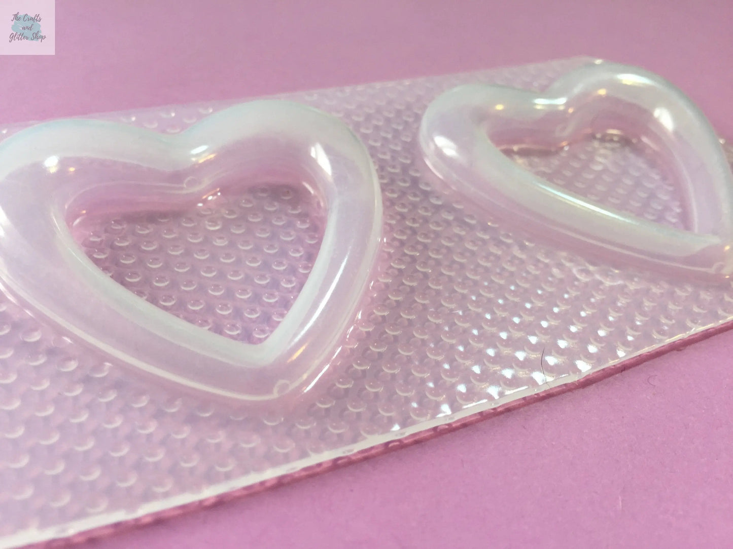 Hollow Heart Plastic Mold The Crafts and Glitter Shop