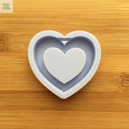 Hollow Heart Silicone Mold