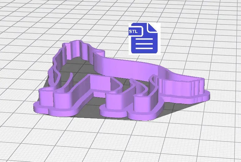 Howling Wolf Cookie Cutter STL File - for 3D printing - FILE ONLY - Digital Download - The Crafts and Glitter Shop