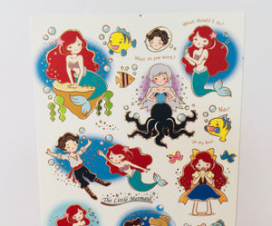 Ariel Stickers - 1 Sheet