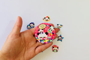 Marchen Friends Sticker Flakes - 50 pieces - Kawaii Panda Stickers