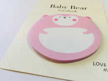 Load image into Gallery viewer, Baby Bear Sticky Notes Pad