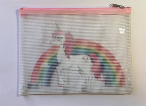 A5 Plastic Folder - Rainbow Unicorn