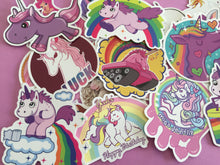 Load image into Gallery viewer, 30 pcs Large Unicorn Sticker Flakes - Waterproof