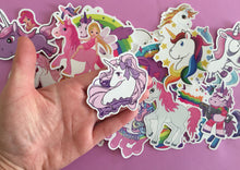 Load image into Gallery viewer, 30 pcs Large Unicorn Sticker Flakes - Waterproof