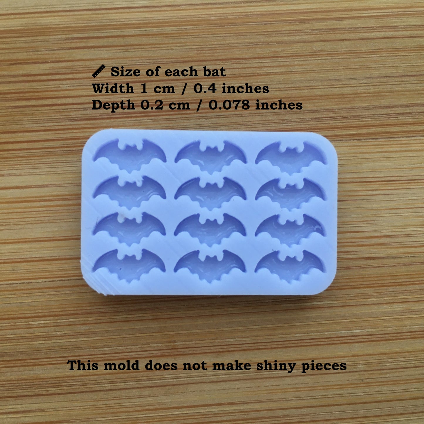 1 cm Bats Silicone Mold