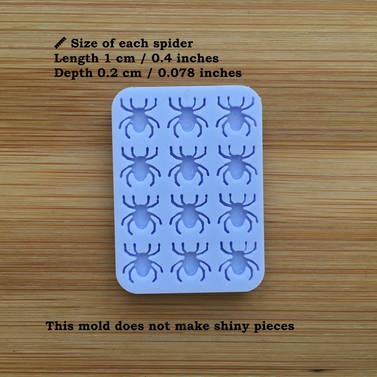 1cm or 2cm Spider Silicone Mold