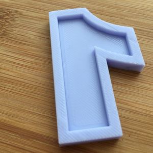 2" Numbers Silicone Mold