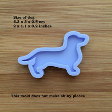 Load image into Gallery viewer, Dachshund Silhouette Silicone Mold