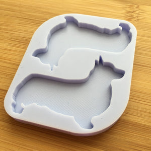 Corgi Silhouette Silicone Mold