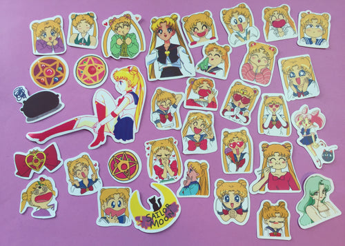 Sailor Moon Sticker Flakes - 33 pieces