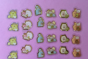 Sumikko Gurashi Crystal Sticker Flakes - Kawaii