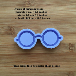 3" Nerdy Glasses & 1" Book Silicone Mold