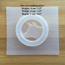 Load image into Gallery viewer, German Shepherd Circle Shaker Plastic Mold