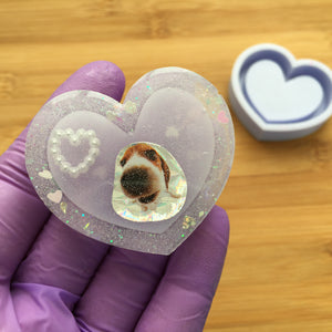 2 inch Heart Shaker Silicone Mold
