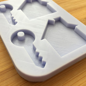 1.5" Key & House Silhouette Silicone Mold