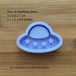 2" Kawaii Spaceship Silicone Mold