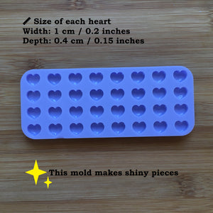 1 cm Hearts Silicone Mold