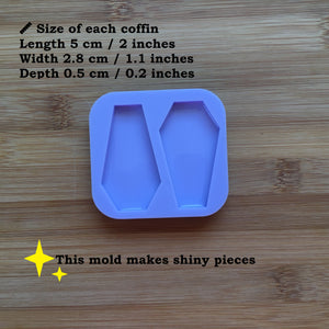 2" Coffin Silicone Mold