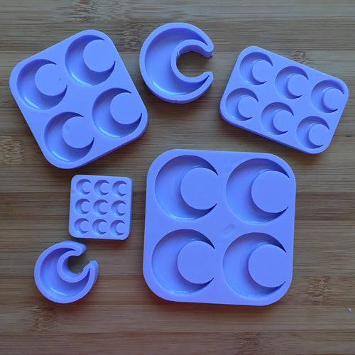 Crescent Moon Silicone Mold - various sizes available