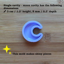 Load image into Gallery viewer, Crescent Moon Silicone Mold - various sizes available