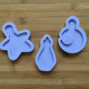 3" Celestial Potions Silicone Mold / Apothecary jars