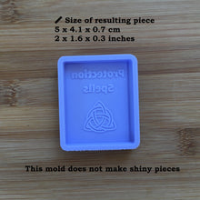 Load image into Gallery viewer, 2&quot; Protection Spell book Silicone Mold