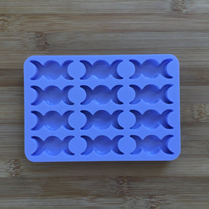 1.5" Triple Moon Silicone Mold