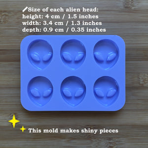 1.5" Alien Head Silicone Mold