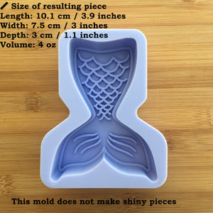 4 oz Mermaid Tail Silicone Mold