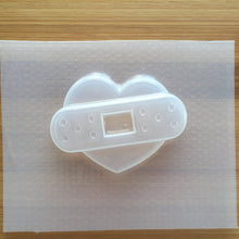 Load image into Gallery viewer, 2.3 inch Large Bandaged Heart Plastic Mold