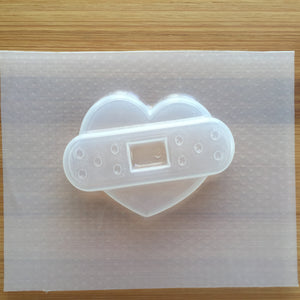 2.3 inch Large Bandaged Heart Plastic Mold