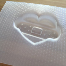 Load image into Gallery viewer, 2.3 inch Large Bandaged Heart Plastic Mold