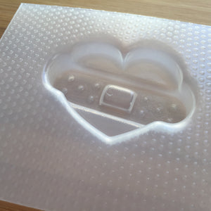 2.3 inch Large Bandaged Heart Plastic Mold